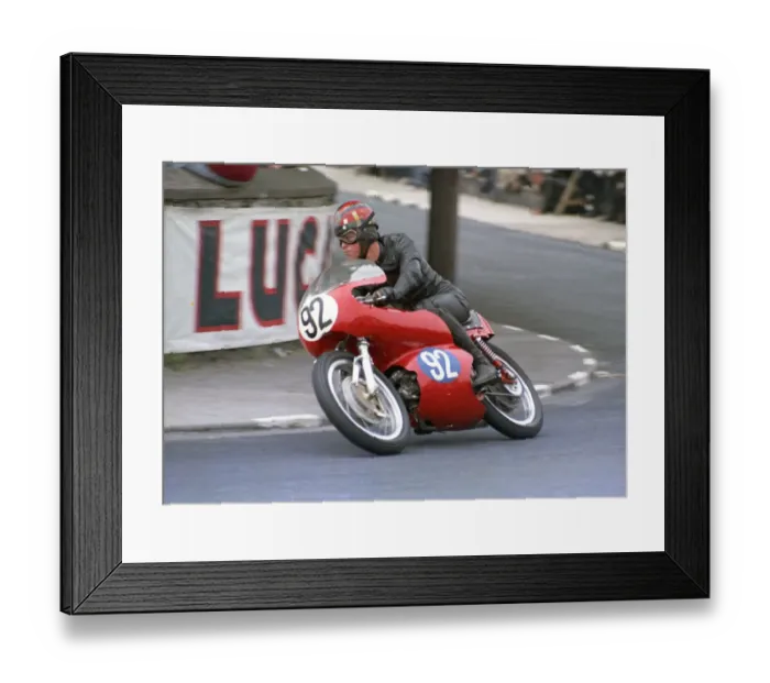 Framed Print : Lou Geeson (Aermacchi) 1968 Junior TT Framed Print : Lou Geeson (Aermacchi) 1968 Junior TT