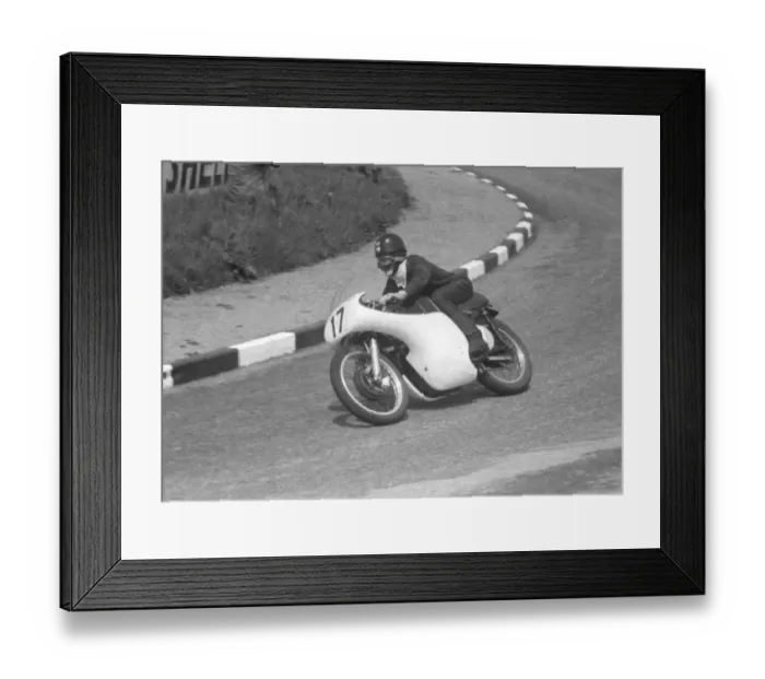 Framed Print : Frank Higgins (AJS) 1958 Junior TT Framed Print : Frank Higgins (AJS) 1958 Junior TT