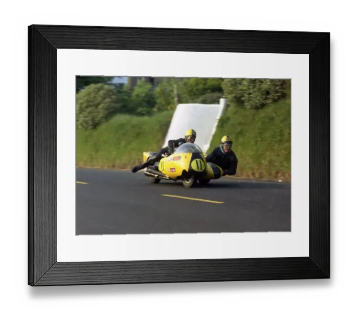 Framed Print : Mac Hobson & John Hartridge (BSA) 1971 750cc Sidecar TT Framed Print : Mac Hobson & John Hartridge (BSA) 1971 750cc Sidecar TT
