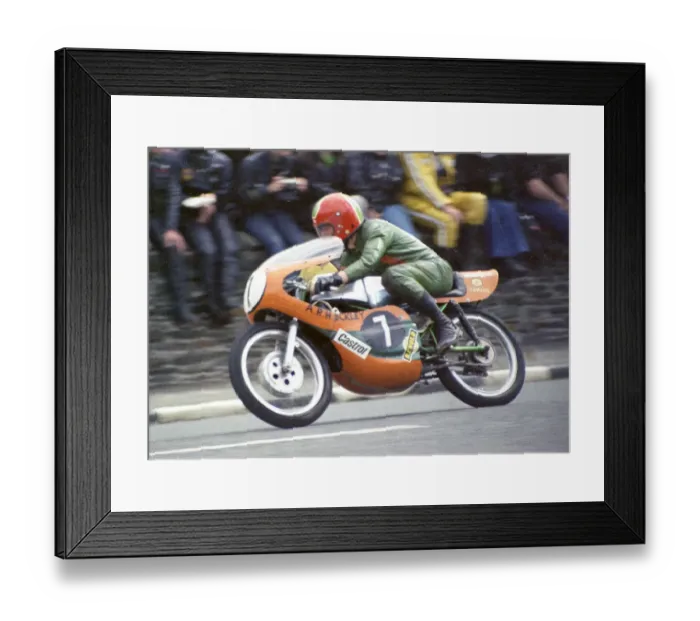 Framed Print : Austin Hockley (Yamaha) 1974 Ultra Lightweight TT Framed Print : Austin Hockley (Yamaha) 1974 Ultra Lightweight TT
