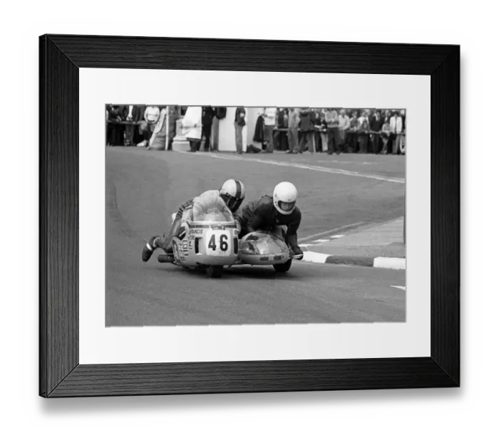 Framed Print : Bill Hodgkins & Peter Sales (Joe Francis Norton) 1974 500 Sidecar TT TT Framed Print : Bill Hodgkins & Peter Sales (Joe Francis Norton) 1974 500 Sidecar TT TT