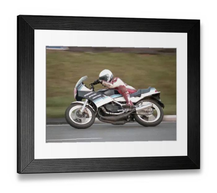 Framed Print : Jim Hodson (Suzuki) 1985 Production 250 TT Framed Print : Jim Hodson (Suzuki) 1985 Production 250 TT