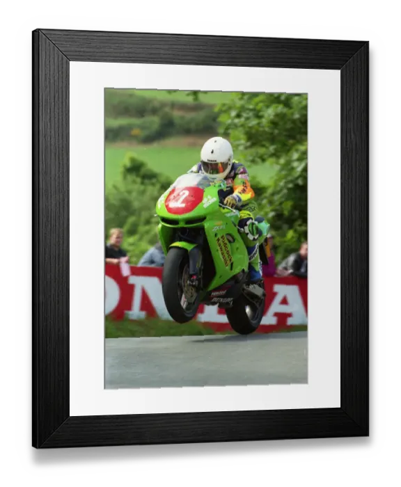 Framed Print : Jim Hodson (Kawasaki) 1998 Production TT Framed Print : Jim Hodson (Kawasaki) 1998 Production TT