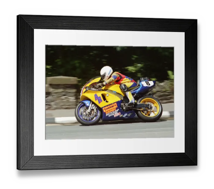 Framed Print : Jim Hodson (Kawasaki) 1999 Formula One TT Framed Print : Jim Hodson (Kawasaki) 1999 Formula One TT