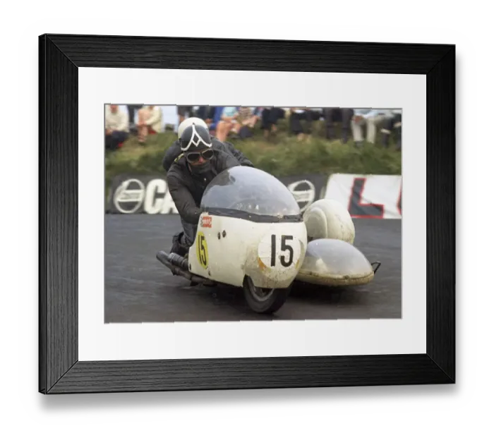 Framed Print : Mick Horspole & E McPherson (Bingham Triumph) 1970 750 Sidecar TT Framed Print : Mick Horspole & E McPherson (Bingham Triumph) 1970 750 Sidecar TT