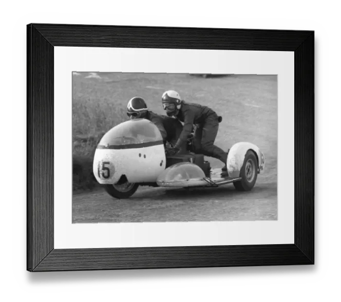 Framed Print : Mick Horspole & E McPherson (Bingham Triumph) 1970 750 Sidecar TT Framed Print : Mick Horspole & E McPherson (Bingham Triumph) 1970 750 Sidecar TT