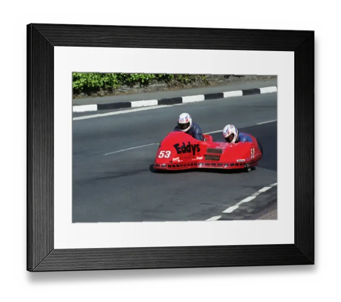 Framed Print : Gary Horspole & Kevin Leigh (Shelbourne Honda) 1994 Sidecar TT Framed Print : Gary Horspole & Kevin Leigh (Shelbourne Honda) 1994 Sidecar TT