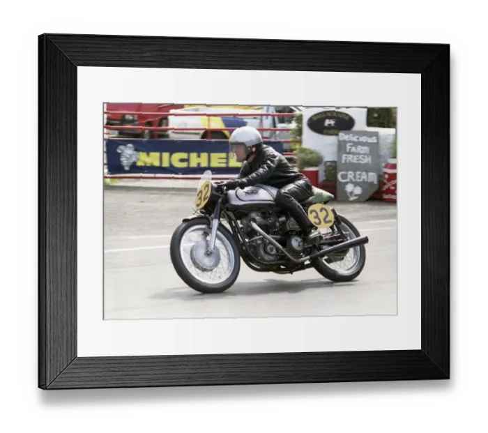 Framed Print : Bernard Hunter (Norton) 1994 TT Parade Lap Framed Print : Bernard Hunter (Norton) 1994 TT Parade Lap