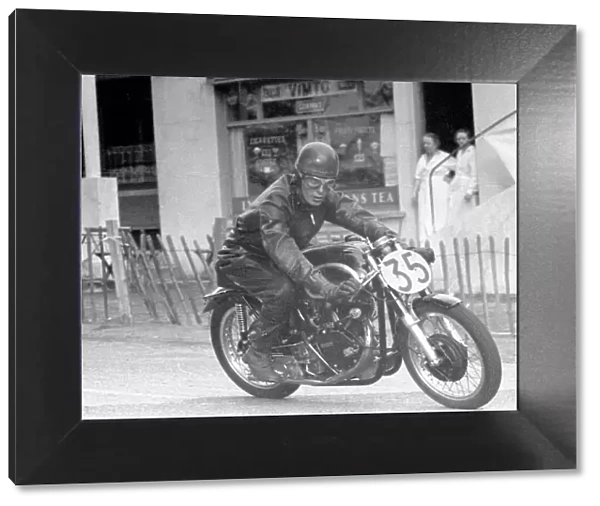 Peter Darvill (PJD Vincent) 1957 Senior Newcomers Manx Grand Prix