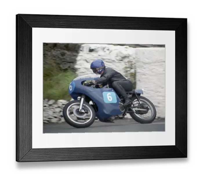 Framed Print : Jack Gow (Richards Seeley) 1994 Junior Classic Manx Grand Prix