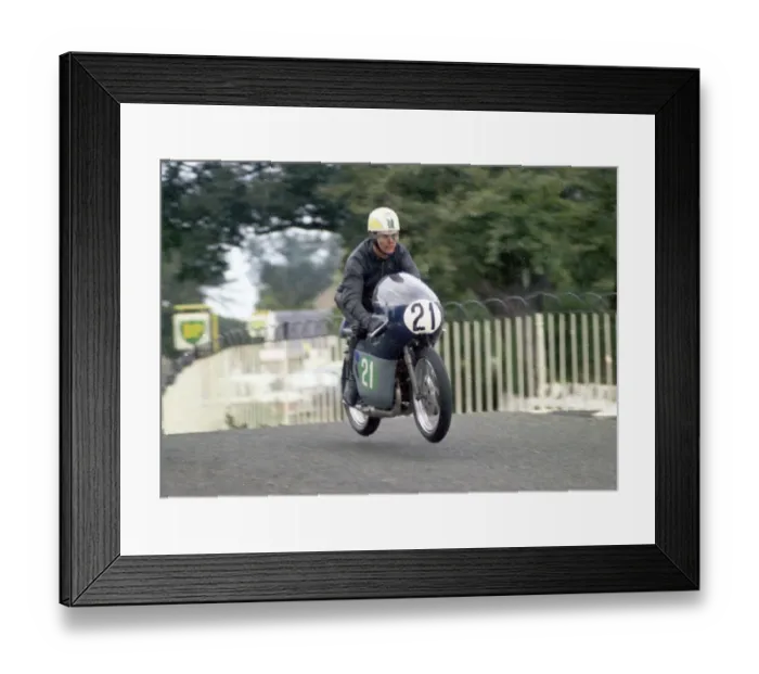 Framed Print : Charlie Garner (Honda) 1968 Lightweight Manx Grand Prix Framed Print : Charlie Garner (Honda) 1968 Lightweight Manx Grand Prix