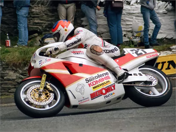Paul Iddon (Bimota Yamaha) 1988 Formula One TT