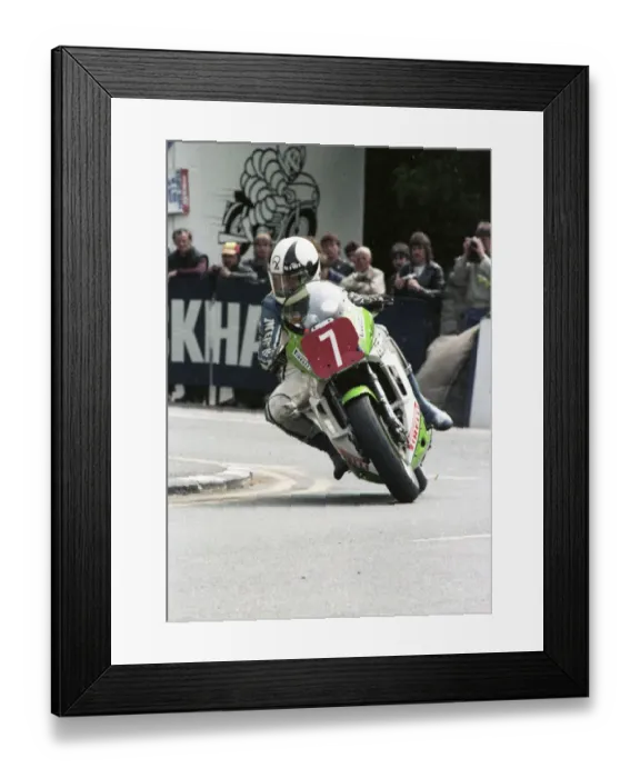 Framed Print : Dennis Ireland (Kawasaki) 1985 Production 1500 TT Framed Print : Dennis Ireland (Kawasaki) 1985 Production 1500 TT