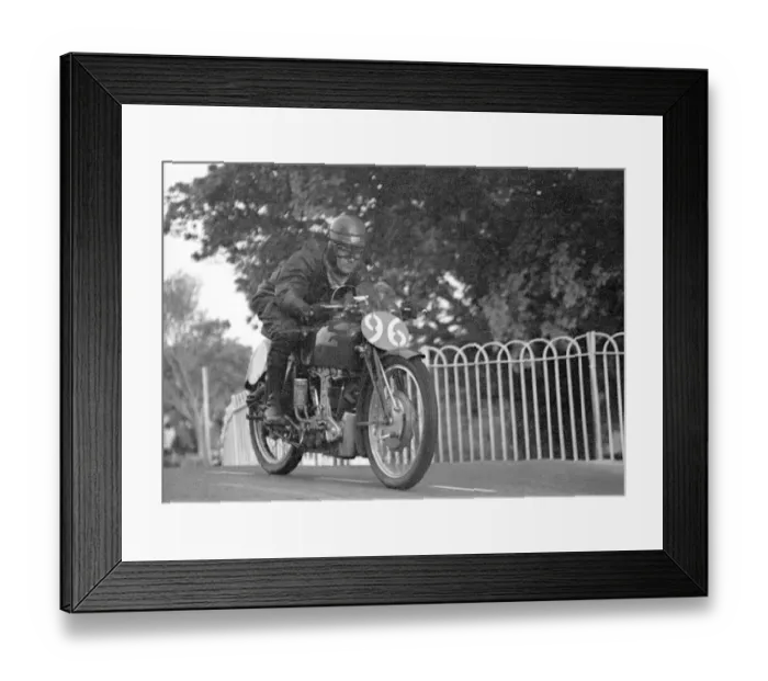 Framed Print : Dario Ambrosini (Benelli) 1950 Lightweight TT Framed Print : Dario Ambrosini (Benelli) 1950 Lightweight TT