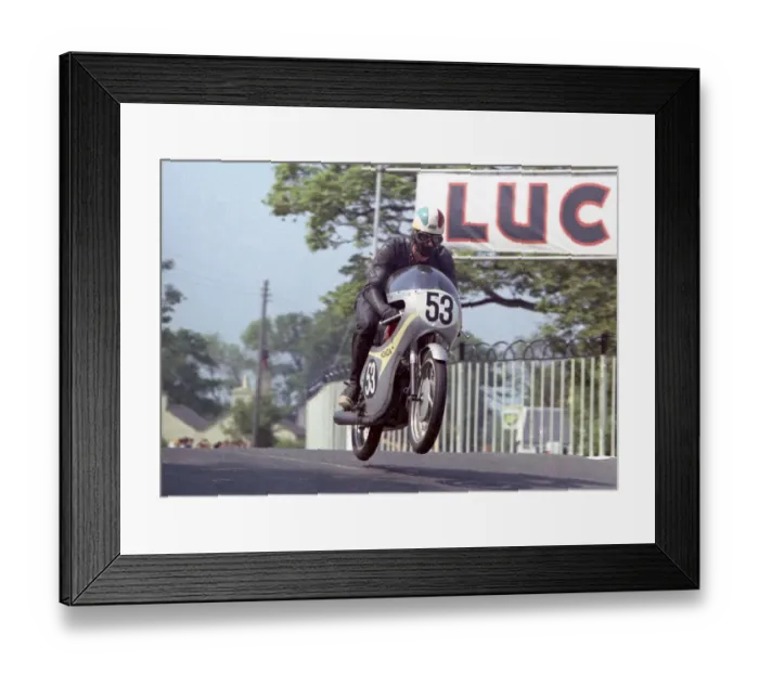 Framed Print : Martin Allen (Honda) 1967 Ultra Lightweight TT