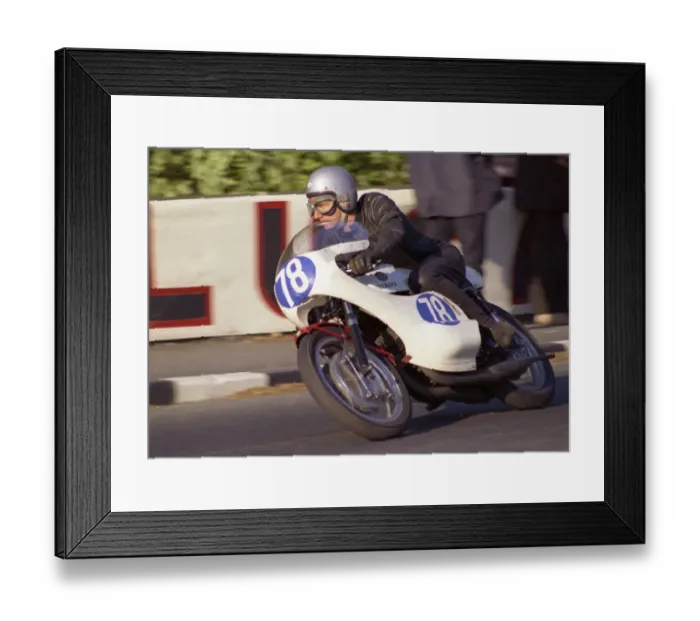 Framed Print : Ray Ashcroft (Yamaha) 1971 Junior TT