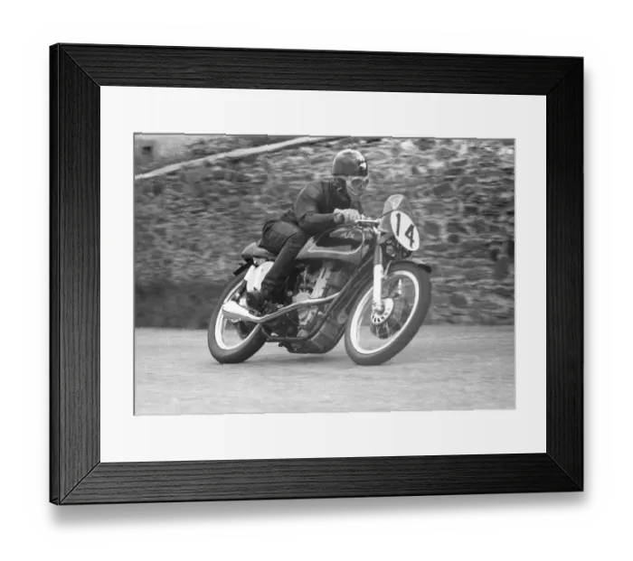 Framed Print : John Anderson (AJS) 1957 Junior TT Framed Print : John Anderson (AJS) 1957 Junior TT