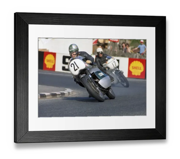 Framed Print : Alan Barnett (Triumph) 1970 Production TT Framed Print : Alan Barnett (Triumph) 1970 Production TT