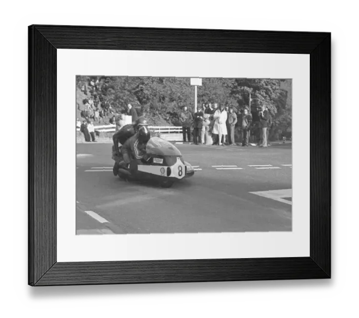 Framed Print : John Barker & Alex Macfadzean (Devimead BSA) 1973 750 Sidecar TT TT Framed Print : John Barker & Alex Macfadzean (Devimead BSA) 1973 750 Sidecar TT TT