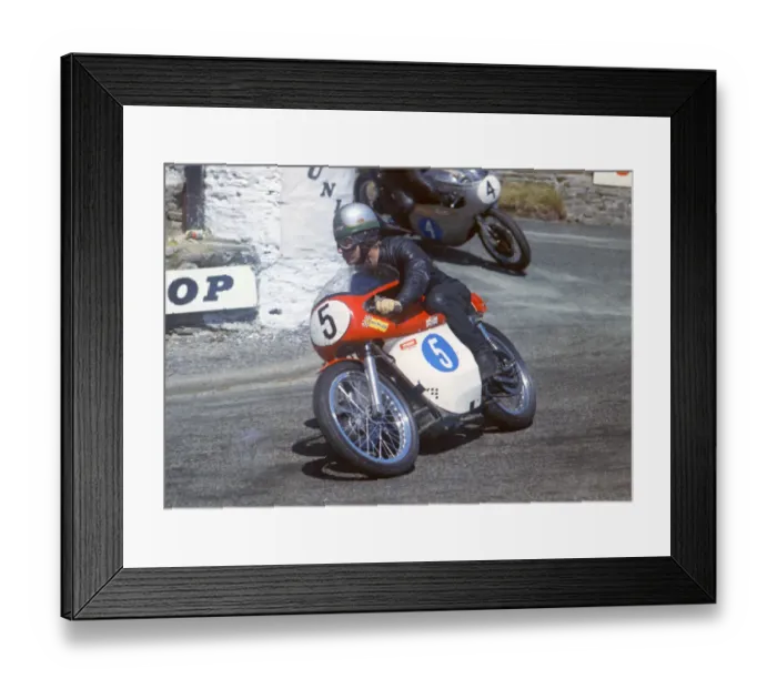 Framed Print : Alan Barnett (Kirby Metisse) 1969 Junior TT