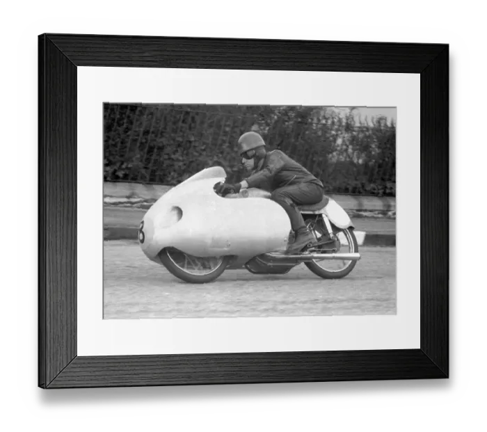 Framed Print : Frank Bartos (CZ) 1956 Lightweight TT Framed Print : Frank Bartos (CZ) 1956 Lightweight TT