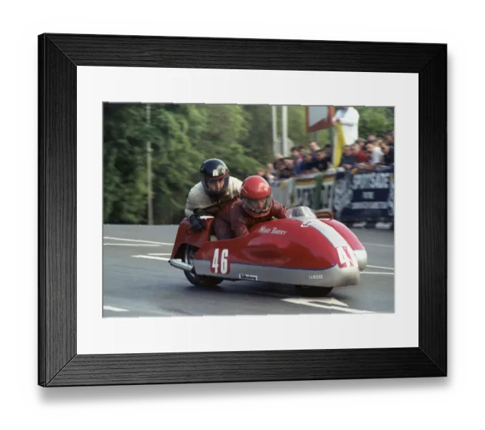 Framed Print : Mike Barry & Keith Cornbill (Yamaha) 1989 Sidecar TT Framed Print : Mike Barry & Keith Cornbill (Yamaha) 1989 Sidecar TT