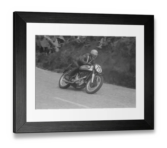 Framed Print : Bill Beevers (Norton) 1956 Senior TT