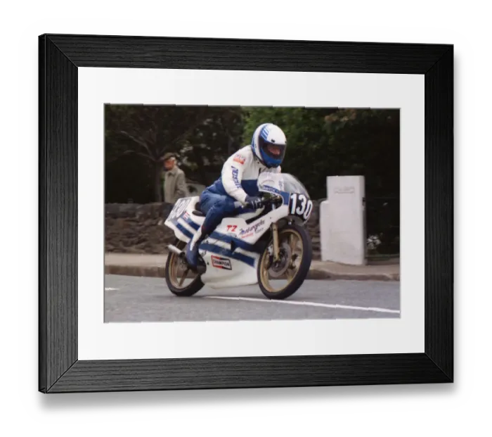 Framed Print : David Beattie (MBA) 1989 Ultra Lightweight TT