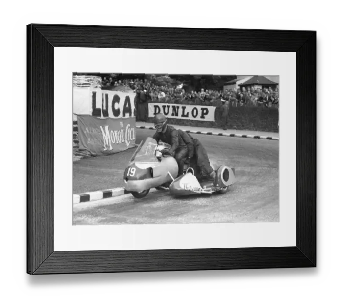 Framed Print : Bill Beevers & T Leek (Norton Watsonian) 1957 Sidecar TT Framed Print : Bill Beevers & T Leek (Norton Watsonian) 1957 Sidecar TT