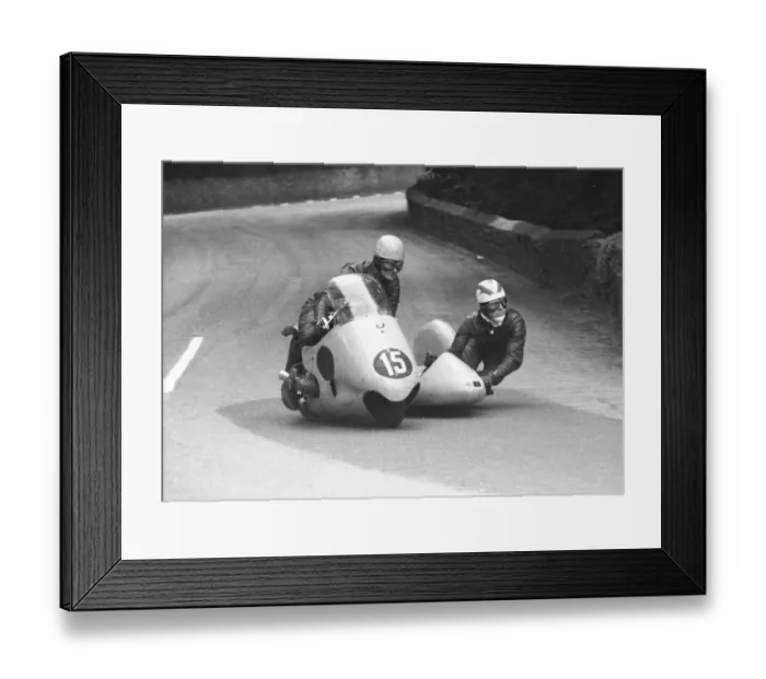Framed Print : Jackie Beeton & Eddie Bulgin (BMW) 1960 Sidecar TT Framed Print : Jackie Beeton & Eddie Bulgin (BMW) 1960 Sidecar TT