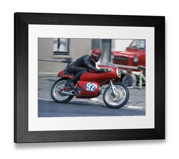 Framed Print : Godfrey Benson (Aermacchi) 1967 Junior TT Framed Print : Godfrey Benson (Aermacchi) 1967 Junior TT