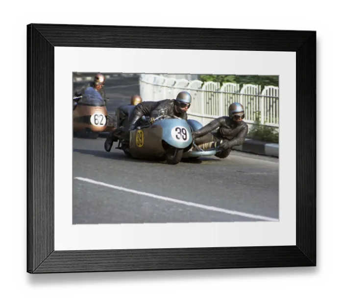 Framed Print : Colin Bird & J Maher (Norton) 1969 750 Sidecar TT Framed Print : Colin Bird & J Maher (Norton) 1969 750 Sidecar TT