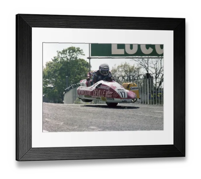 Framed Print : Rolf Biland & Karl Waltisberg (Yamaha) 1979 Sidecar TT