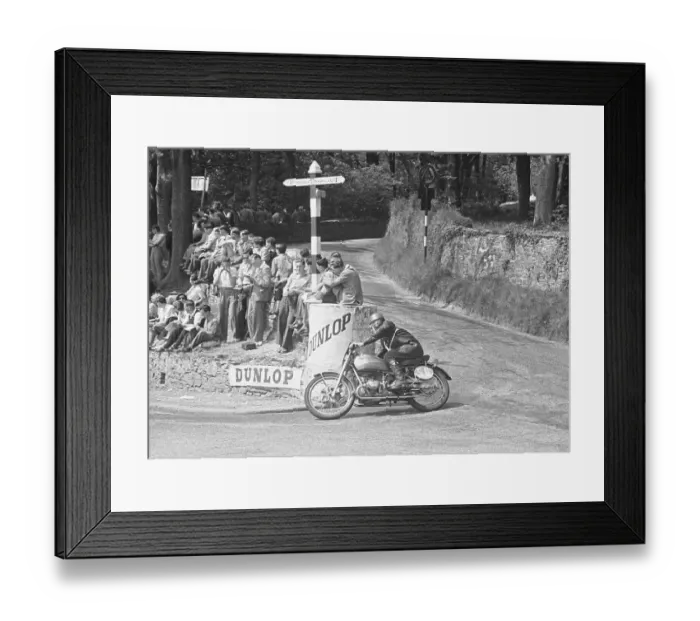 Framed Print : E D Blackwell (Douglas) 1951 Junior Clubman TT