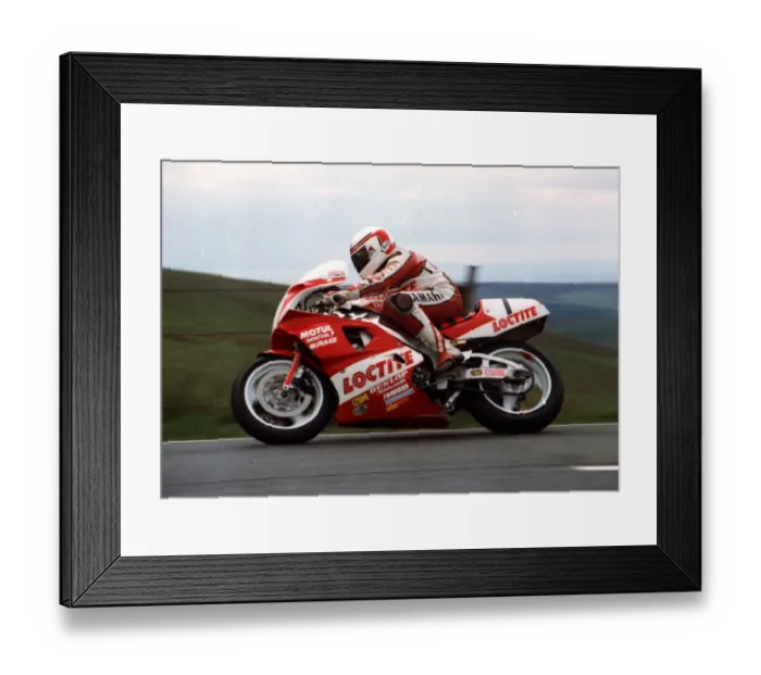 Framed Print : Geoff Johnson (Yamaha) 1990 Senior TT Framed Print : Geoff Johnson (Yamaha) 1990 Senior TT