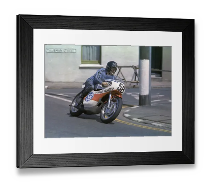 Framed Print : Danny Keany (Danfay Yamaha) 1973 Junior TT Framed Print : Danny Keany (Danfay Yamaha) 1973 Junior TT