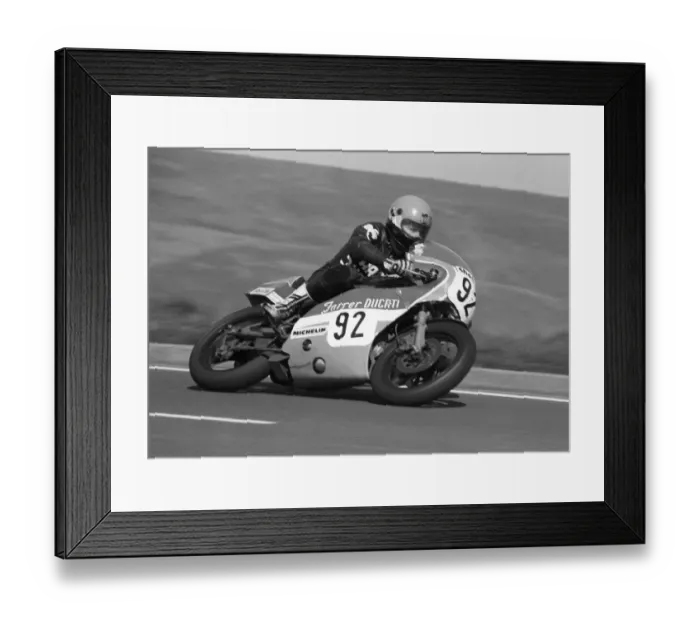 Framed Print : Pete Boast (Farrer Ducati) 1985 Formula One TT Framed Print : Pete Boast (Farrer Ducati) 1985 Formula One TT