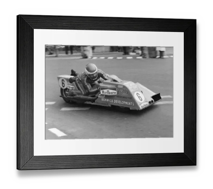 Framed Print : Gerry Boret & Nick Boret (Renwick Konig) 1974 750 Sidecar TT Framed Print : Gerry Boret & Nick Boret (Renwick Konig) 1974 750 Sidecar TT