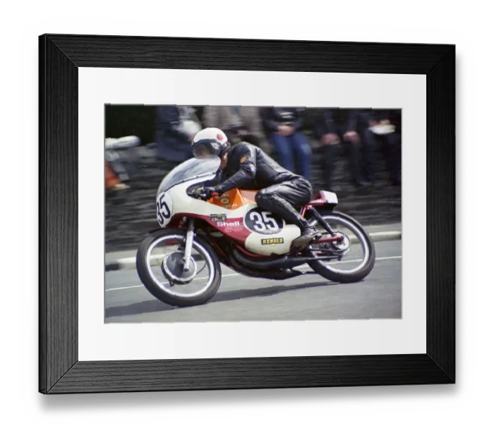 Framed Print : Bill Bowman (Yamaha) 1974 Ultra Lightweight TT Framed Print : Bill Bowman (Yamaha) 1974 Ultra Lightweight TT