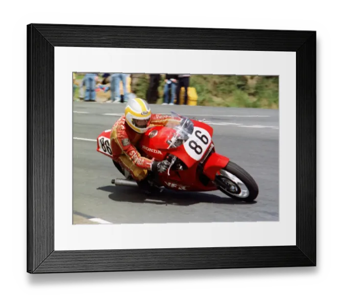 Framed Print : Steve Boyes (Honda) 1989 Formula One TT