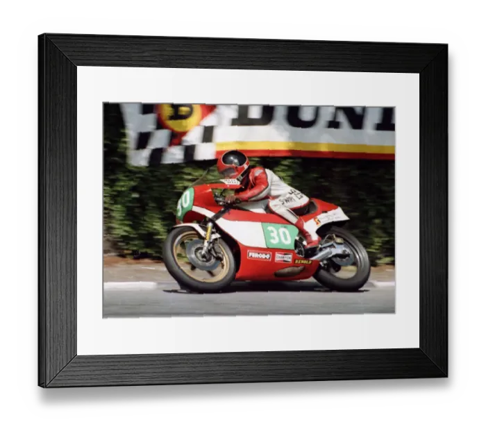 Framed Print : Mike Booys (Rotax) 1984 Junior TT Framed Print : Mike Booys (Rotax) 1984 Junior TT