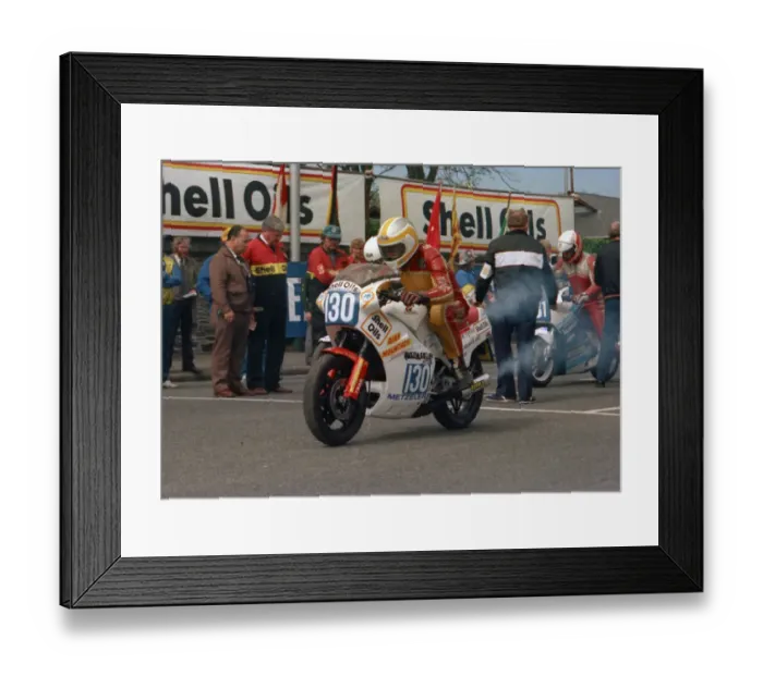 Framed Print : Steve Boyes (Honda) 1986 Production D TT Framed Print : Steve Boyes (Honda) 1986 Production D TT