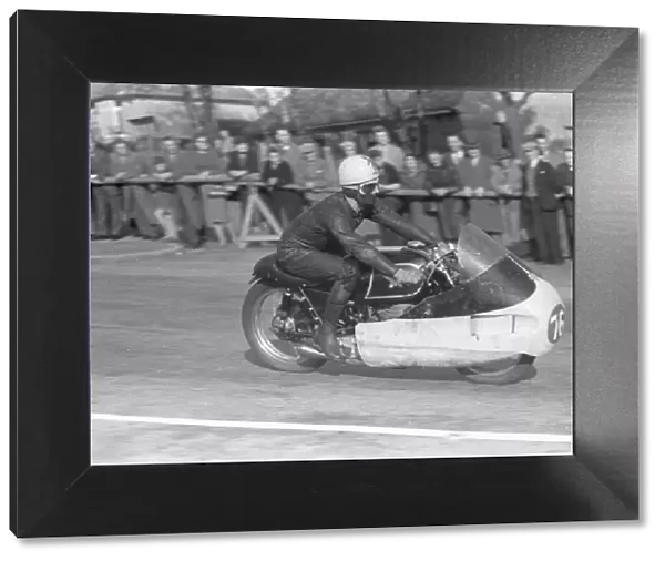 Bob Brown (Matchless) 1957 Senior TT practice