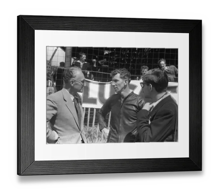 Framed Print : Stanley Woods and Bob Brown 1957 Senior TT Framed Print : Stanley Woods and Bob Brown 1957 Senior TT