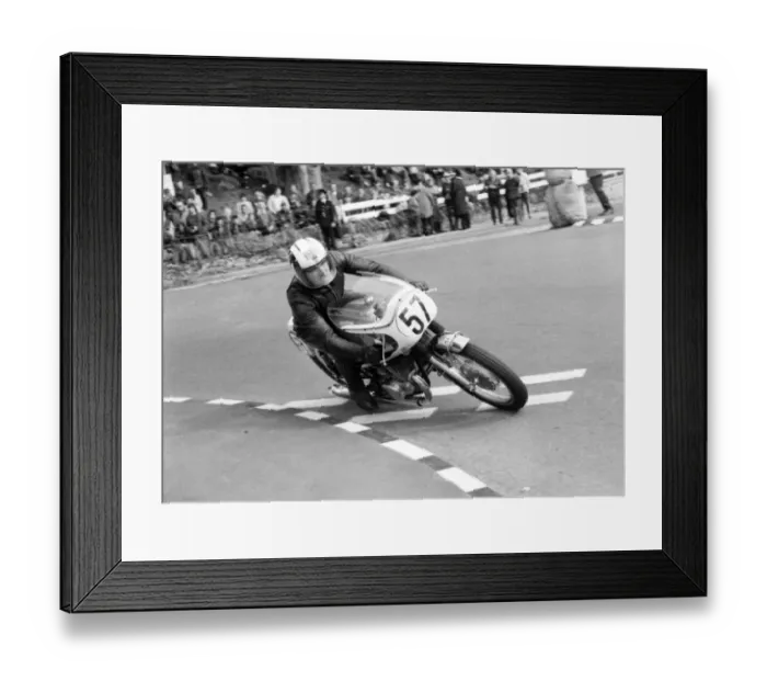 Framed Print : Dennis Brew (Suzuki) 1972 Production TT Framed Print : Dennis Brew (Suzuki) 1972 Production TT