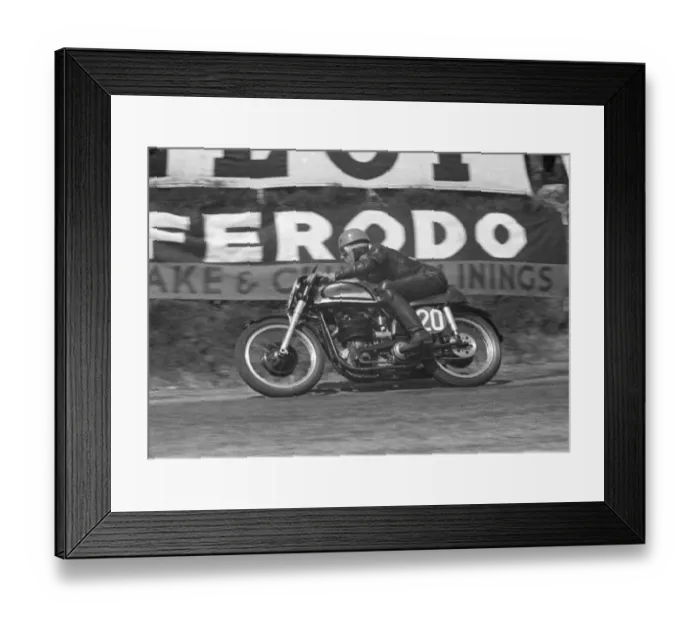Framed Print : Jack Brett (Norton) 1953 Senior TT Framed Print : Jack Brett (Norton) 1953 Senior TT