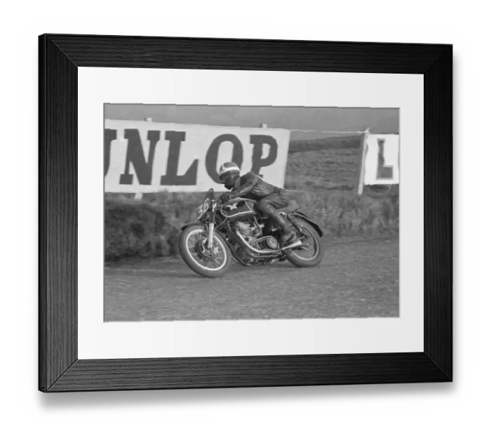 Framed Print : Bob Brown (Matchless) 1955 Senior TT Framed Print : Bob Brown (Matchless) 1955 Senior TT