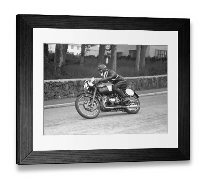 Framed Print : Tommy Brown (Douglas) 1955 Junior Clubman TT Framed Print : Tommy Brown (Douglas) 1955 Junior Clubman TT
