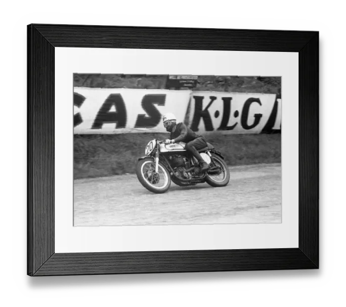Framed Print : Keith Bryen (Norton) 1956 Junior TT Framed Print : Keith Bryen (Norton) 1956 Junior TT