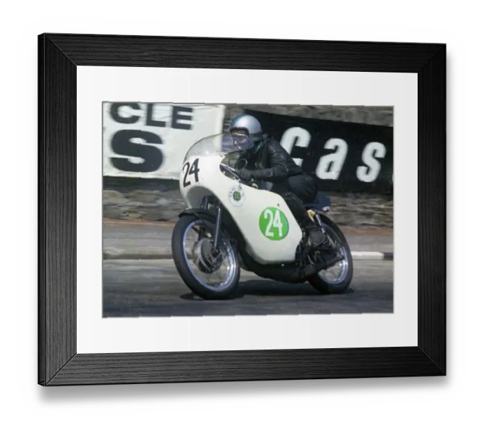 Framed Print : Trevor Burgess (Ossa) 1969 Lightweight TT Framed Print : Trevor Burgess (Ossa) 1969 Lightweight TT